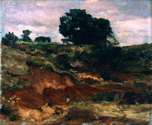 Sketch for a landscape, 'View in Bedfordshire', c.1890 (oil on canvas) von Frederic Leighton