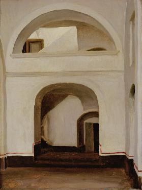 Entrance to a House in Capri, 1859 (oil on canvas) 1876