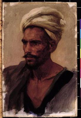 Male figure with a Turban, 1865 (oil on canvas) 1915