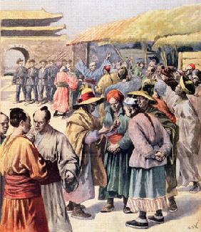 Disturbances in Seoul, cover of 'Le Petit Journal', 13th August 1894 (colour litho) 1906