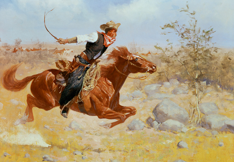 Galloping Horseman von Frederic Remington