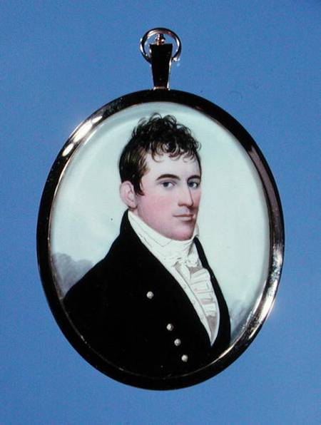 Portrait miniature of James Drew von Frederick Buck