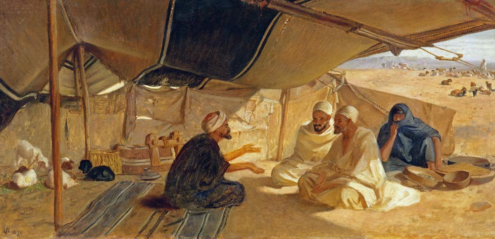 Arabs in the Desert von Frederick Goodall