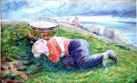 Sketch for 'The Drummer Boy's Dream' von Frederick James Shields