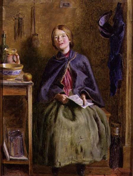 A Maid Learning to Read von Frederick Smallfield