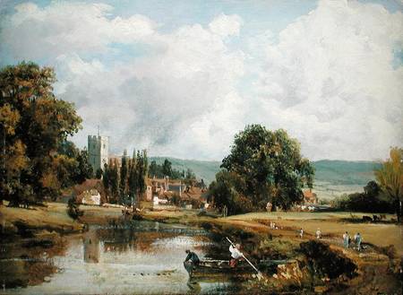 Aylesford, Kent, from the River Medway von Frederick Waters Watts
