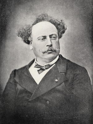 Alexandre Dumas Fils (1824-95) (b/w photo) von French Photographer, (19th century)
