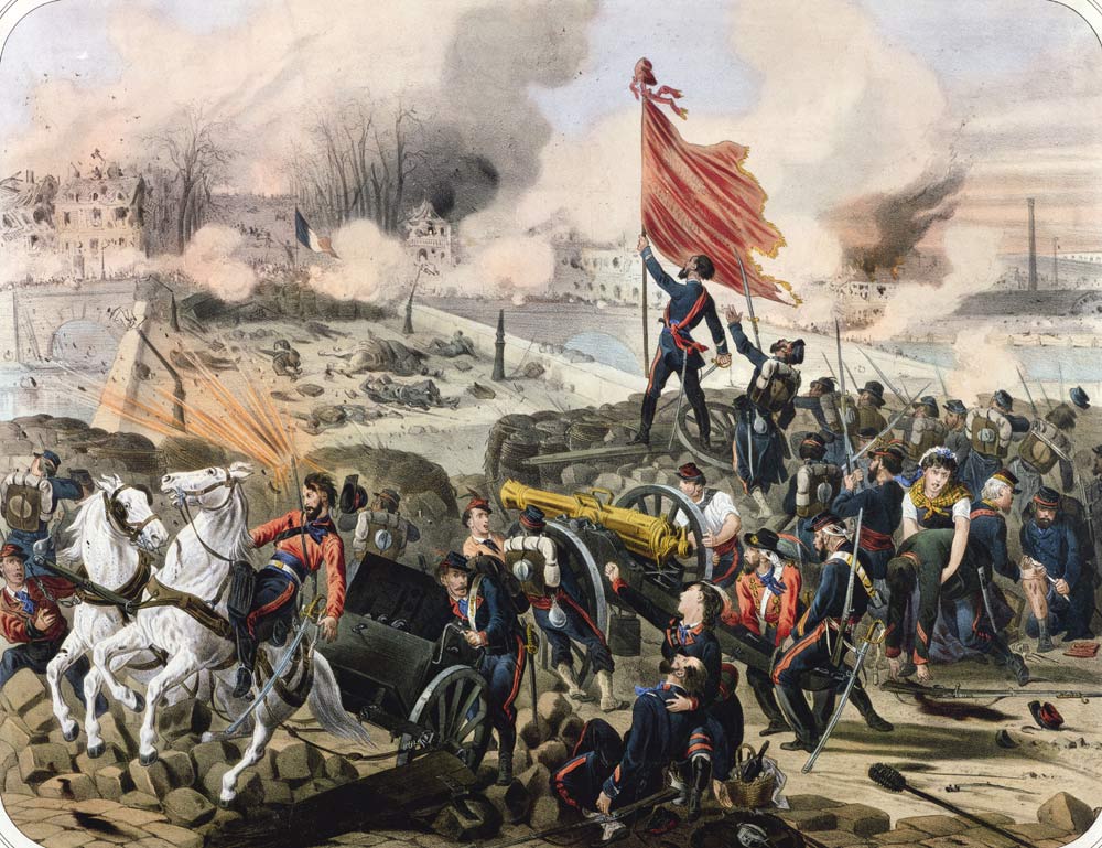 Attack at Pont de Neuilly and Courbevoie, 2nd April 1871 von French School