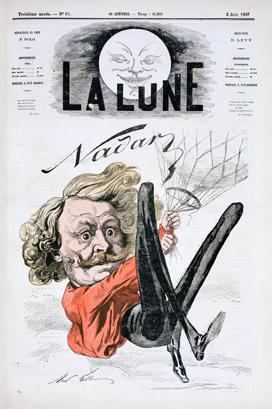 Nadar (1820-1910) title page of 'La Lune' von French School