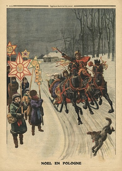 Christmas in Poland, illustration from ''Le Petit Journal'', supplement illustre, 24th December 1911 von French School