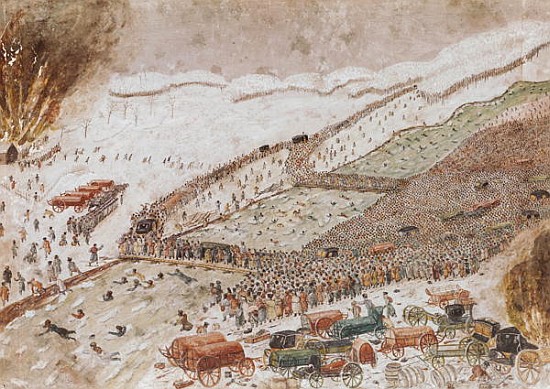 Crossing the Berezina, November 1812 von French School