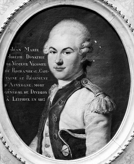 Donatien Marie Joseph de Vimeur (1755-1813) Vicomte de Rochambeau von French School
