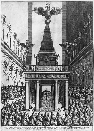 Funeral of Sigismund II Augustus, King of Poland and Grand Duke of Lithuania in Rome von French School