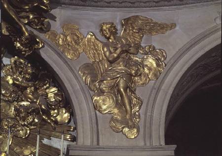 Louis XIV style angel, from the arch to the right of the High Altar in the Chapel von French School