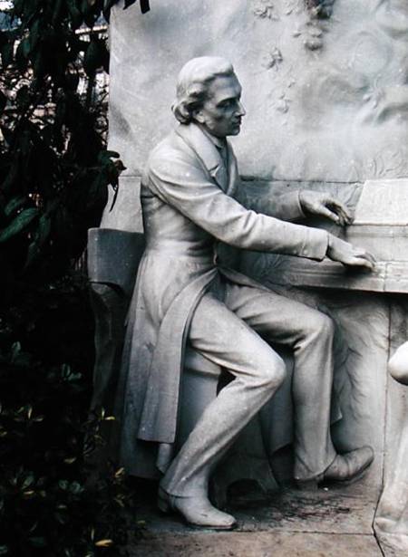Monument to Frederic Chopin (1810-49)  (detail) von French School