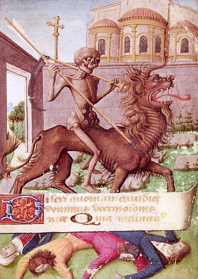 Ms 89 fol.88 The Triumph of Death, from a Book of Hours von French School