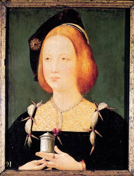 Portrait of Mary of England (1496-1533) wife of Louis XII (1494-1533) von French School