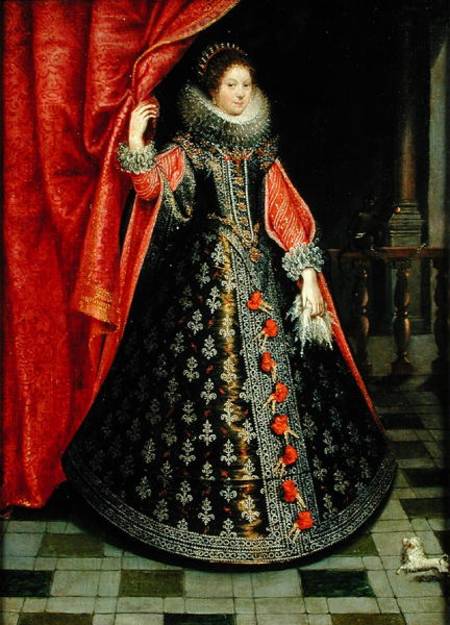 Portrait presumed to be Henrietta Maria of France (1609-69) von French School