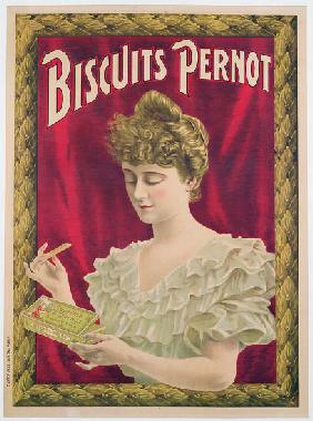 Poster advertising Pernot biscuits c.1902