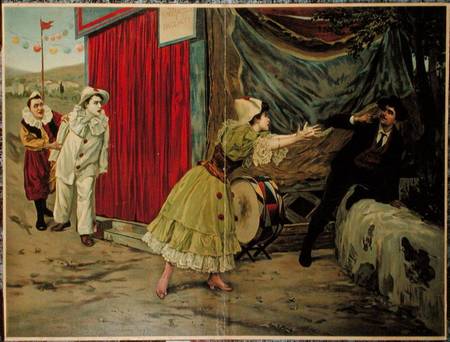 Scene from the opera 'Pagliacci' by Ruggiero Leoncavallo (1857-1919) von French School
