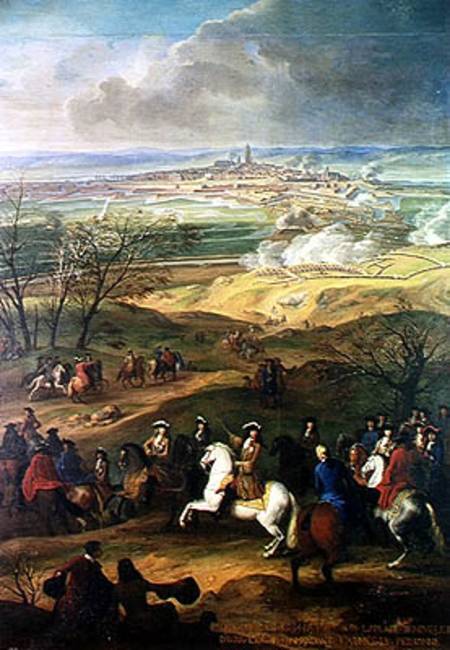 The Siege of Mons by Louis XIV (1638-1715) von French School