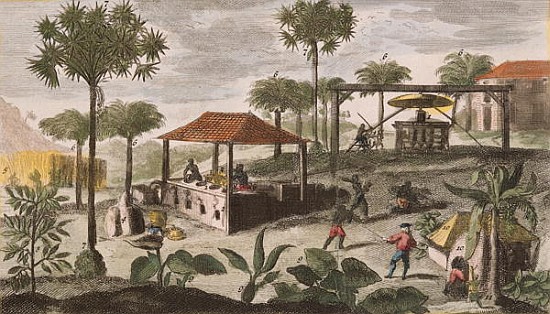 Sugar Refinery, illustration from ''Histoire des Antilles'' Jean Baptiste Labat (1663-1738) (see als von French School