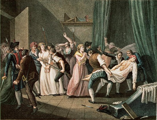 The Assassination of Marat, 13th July 1793 von French School