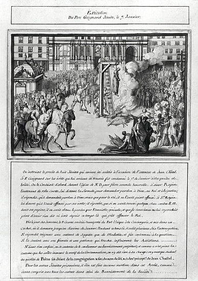 The Execution of Pere Jean Guigard (d.1595) 1595 von French School