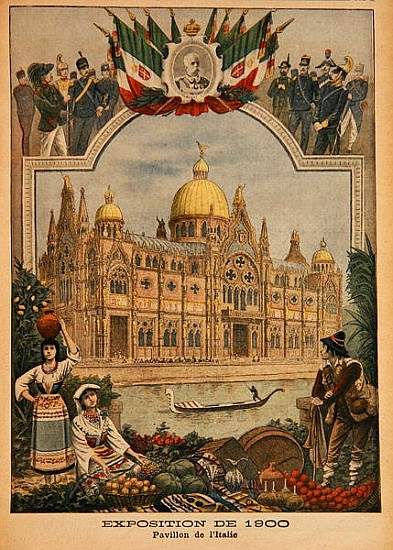 The Italian Pavilion at the Universal Exhibition of 1900, Paris, illustration from ''Le Petit Journa von French School