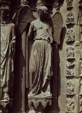 The Angel with a Smile, jamb figure from the west portal