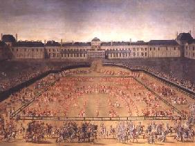 Carousel given for Louis XIV in the Court of the Palace of the Tuileries 5th June 1