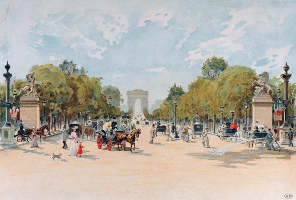 The Avenue des Champs-Elysees c.1895  on