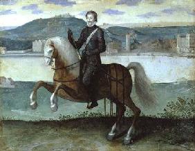 Equestrian Portrait of Henri IV (1553-1610) King of France, before the walls of Paris 1594