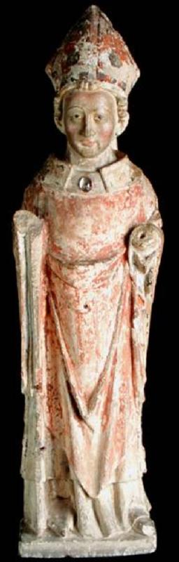 Figure of a Bishop Saint, Northern French c.1320
