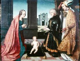 The Infant Christ Adored by a Knight 15th-16th