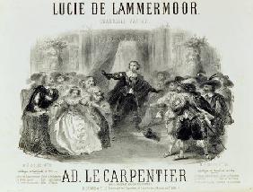 'Lucia de Lamermoor' the opera by Domenico G M Donizetti (1797-1848) 1864