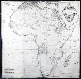 Map of Africa; engraved by Guillaume Delahaye