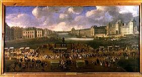 The Pont-Neuf with a procession 1665-69