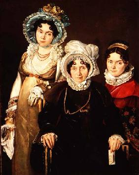 Portrait of Madame de Tangry and her Daughters after 1816
