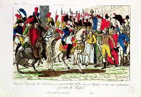 The People of Paris Acclaiming Napoleon (1769-1821) on his Return from Elba in 1815