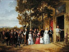 A Wedding at the Coeur Volant, Louveciennes c.1850