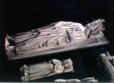 Tombs of Robert II (c.970-1031) 'the Pious' and Jean I (b & d 1316) the Posthumous von French School