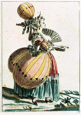 The Flying Coquette, c.1784 (colour engraving) von French School, (18th century)