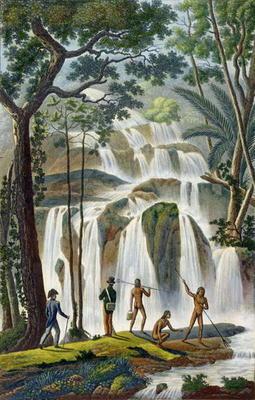 Cascade of Port Praslin, New Ireland, from 'Voyage autour du Monde, execute par Ordre du Roi sur La 19th