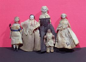 Collection of dolls, possibly used by Honore de Balzac (1799-1850) as an aide memoire for 'La Comedi 18th