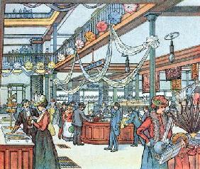 The Department Store, illustration from 'Cours Schweiter', c.1900 (colour litho) 1928