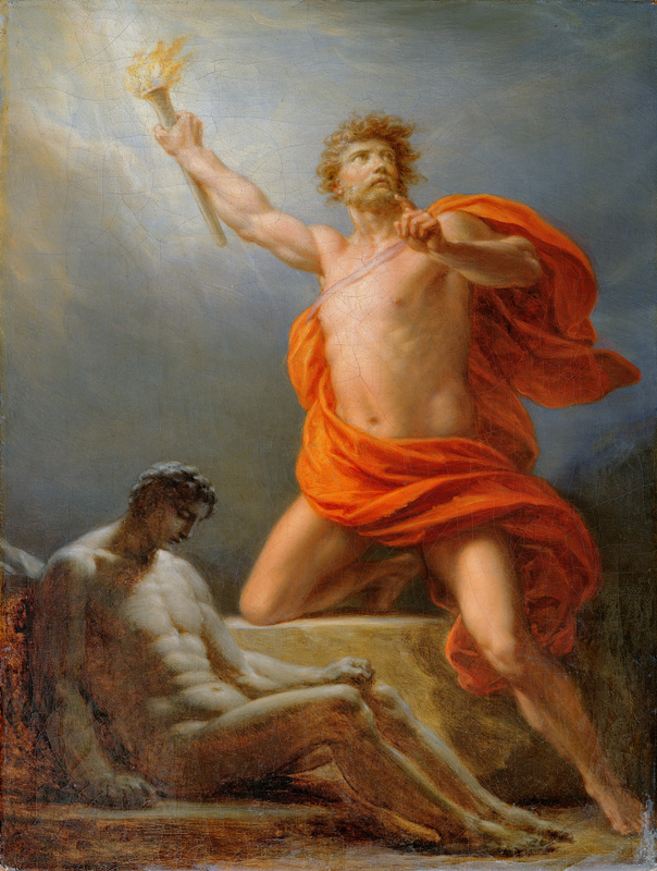 Prometheus Bringing Fire to Mankind von Friedrich Heinrich Füger