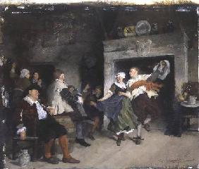 Couple Dancing in a Tavern 1874