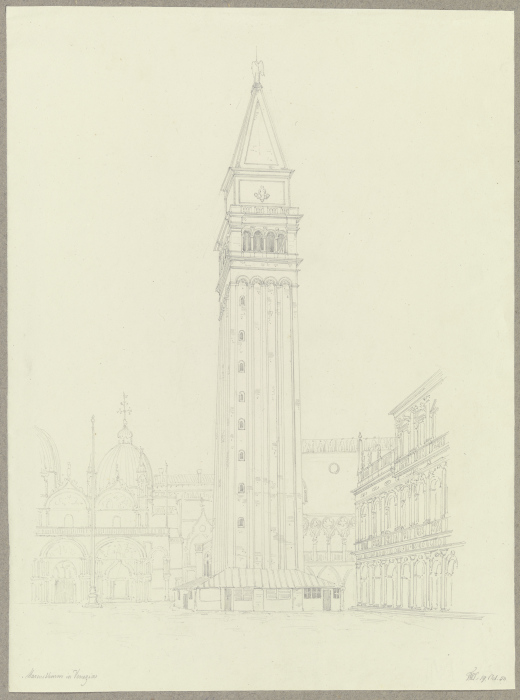 Der Markusturm in Venedig von Friedrich Wilhelm Ludwig