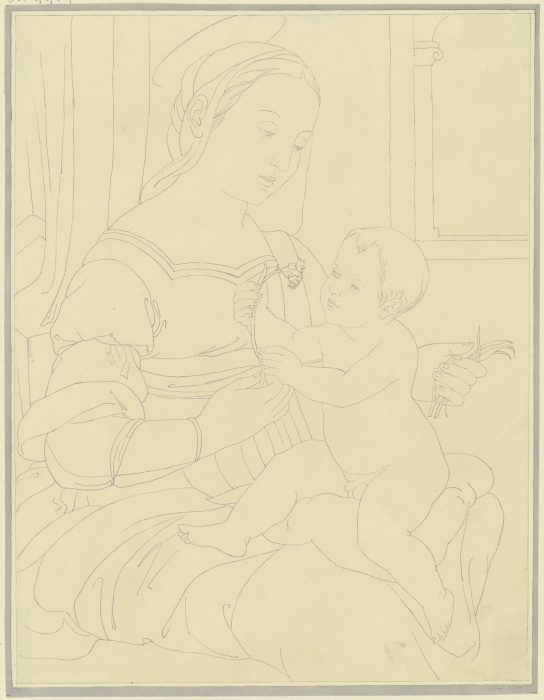 Madonna mit Kind von Friedrich Maximilian Hessemer